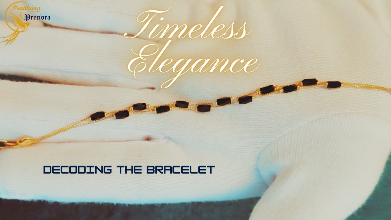 Modern Black Beads Bracelet