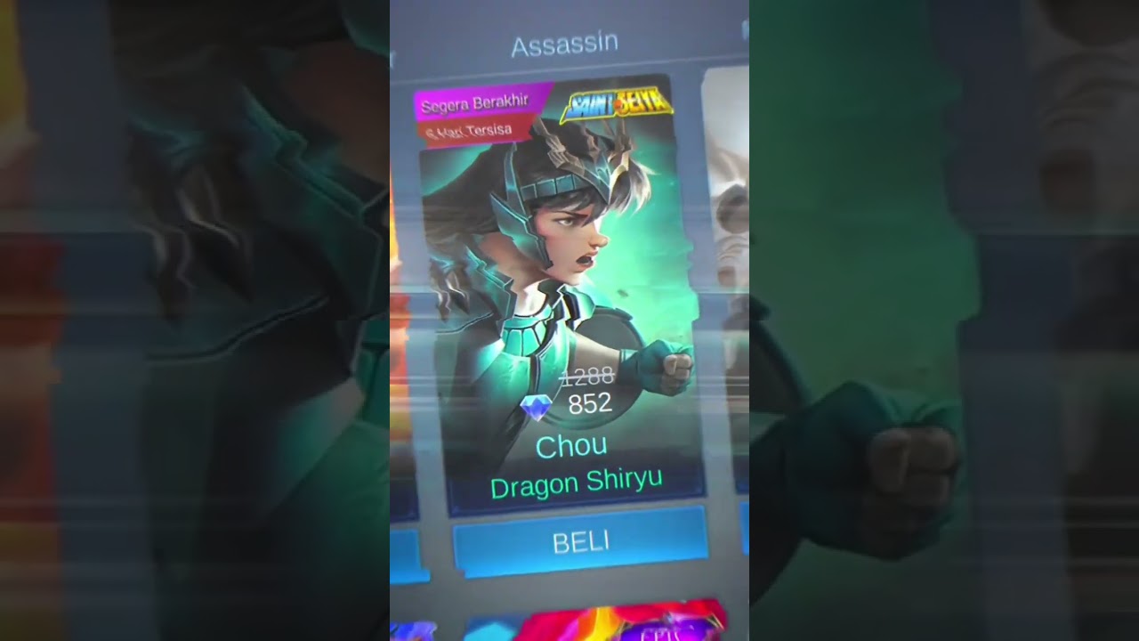 akhirnya skin impian gw 🤩🤩 #JJ #MLBB #MLBBCREATOR #CHOU #SEINT #SEYA #SHORTS #FYPP