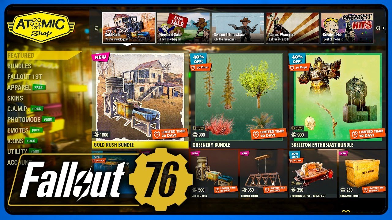 Amazing New Bundle In Game Review - Atomic Shop Update 30 December 2025 - Fallout 76
