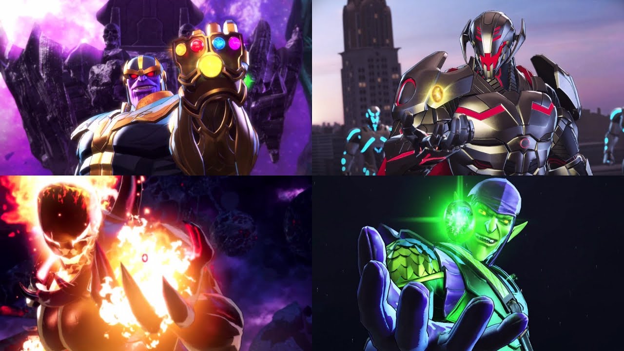 All Infinity Stone Boss Battles - Marvel's Ultimate Alliance 3