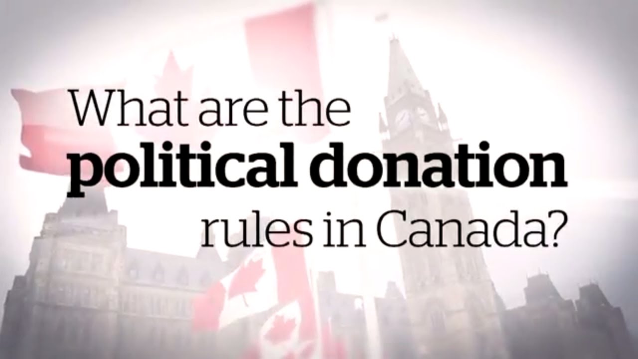 What are the political donation rules in Canada?