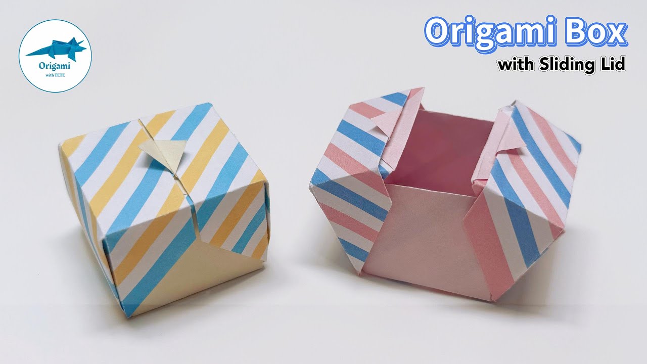 Origami Box That Slides Open & Closed! ✨A Perfect DIY Gift Box Idea