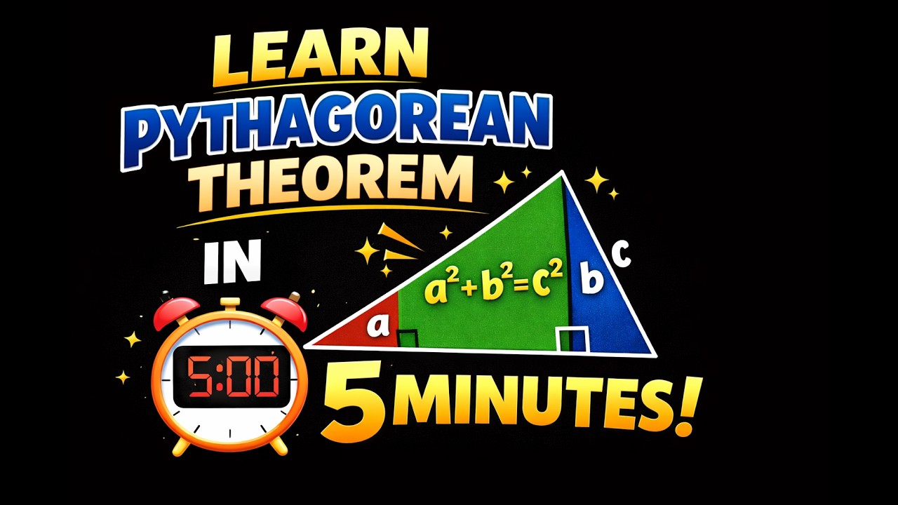 Learn Pythagorean Theorem in 5 Minutes | Math | Algebra