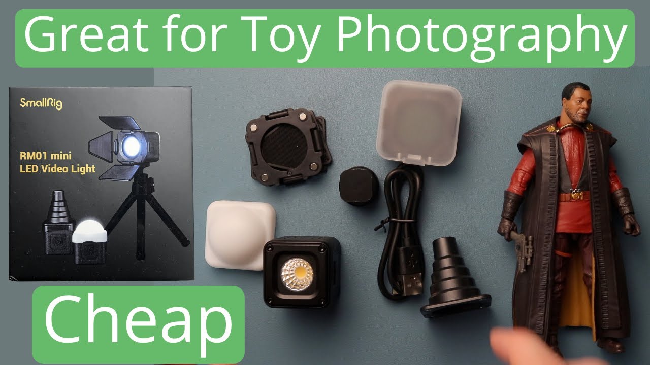 Small Rig RM01 LED Review Cheap and great for Toy Photography
