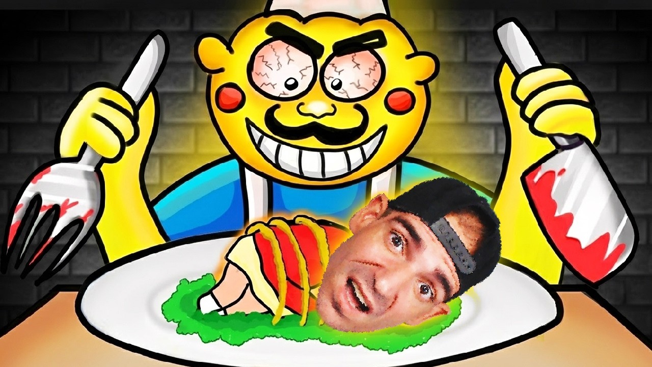 SOY SU CENA Y TENGO QUE ESCAPAR DEL CHEF MR MIX EN ROBLOX !!