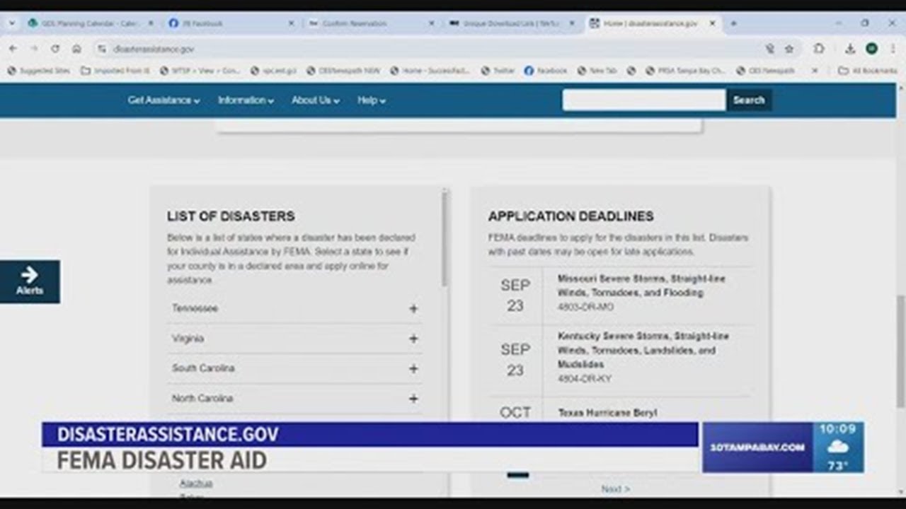 FEMA opens disaster applications for Hurricane Milton