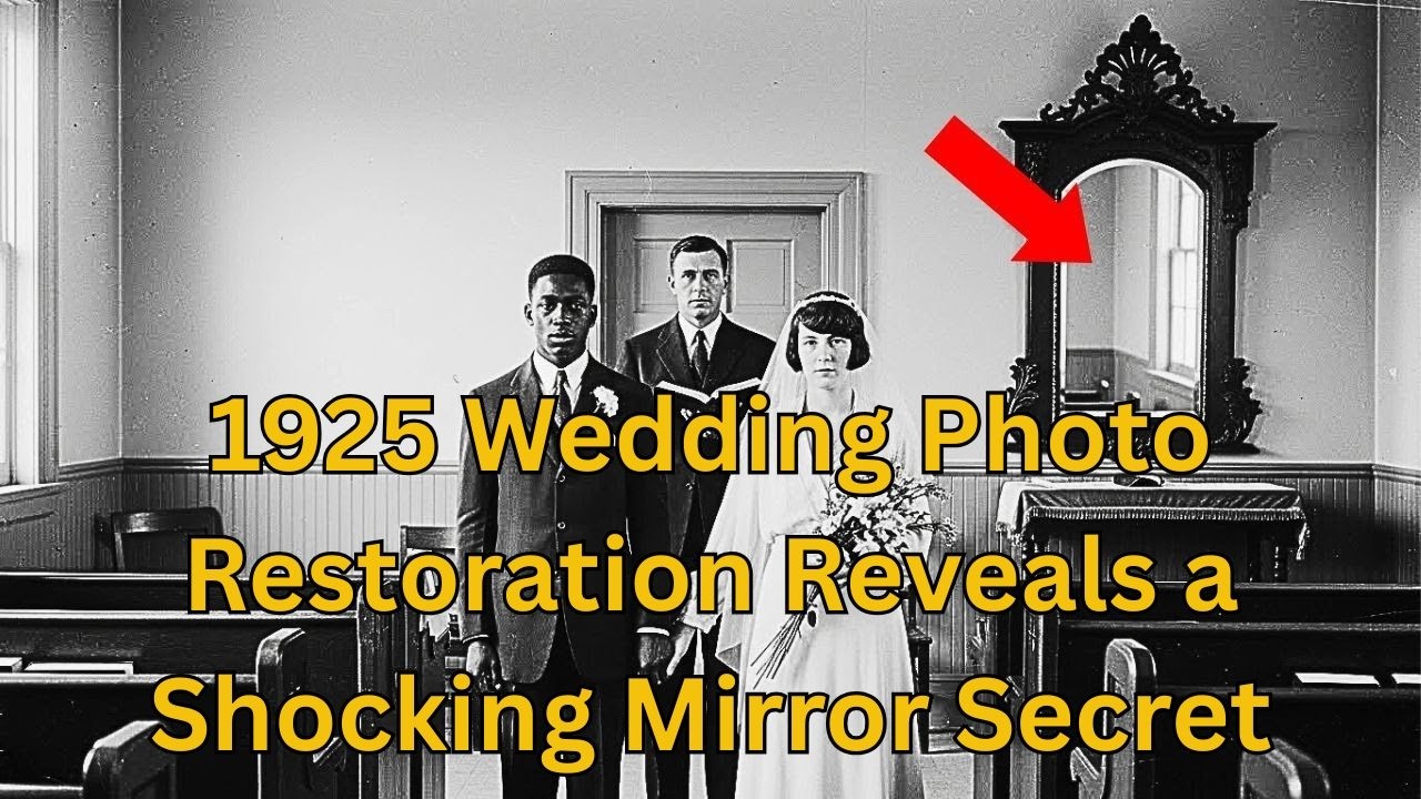 1925 Wedding Photo Restoration Reveals a Shocking Mirror Secret