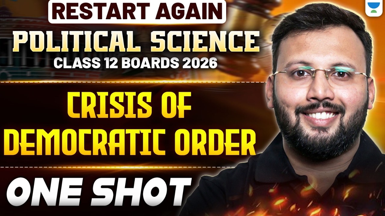 Class 12 Political Science | Crisis of Democratic order - One Shot 🔥| Boards 2026 | Moin Sir