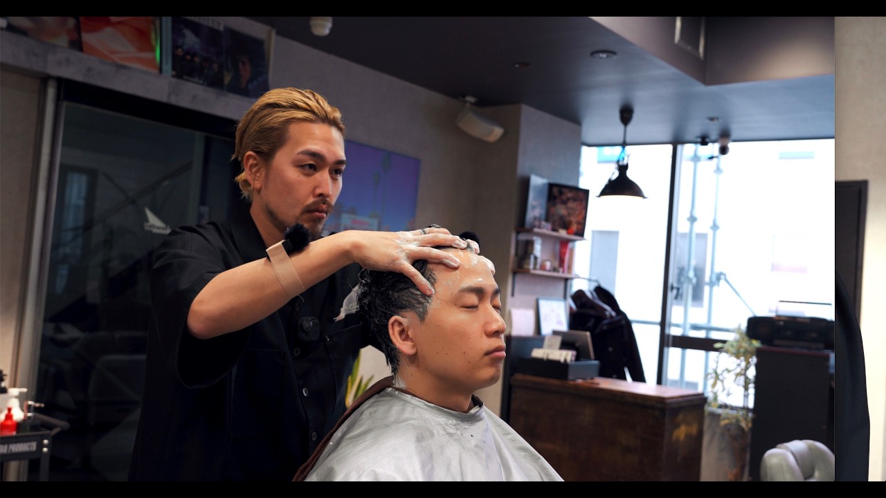 💈 (ASMR) I heard about a barber in Tokyo. 