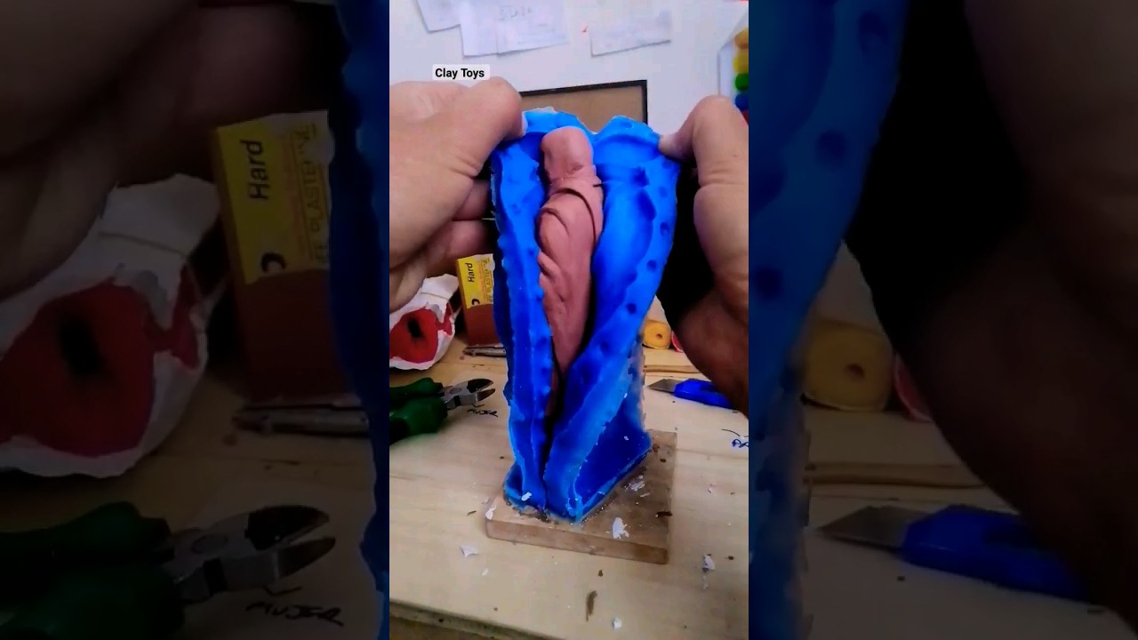 Molde de Silicon RTV #shorts  #short #sculpture #artist #claytoys #moldes #silicone #arte #clay