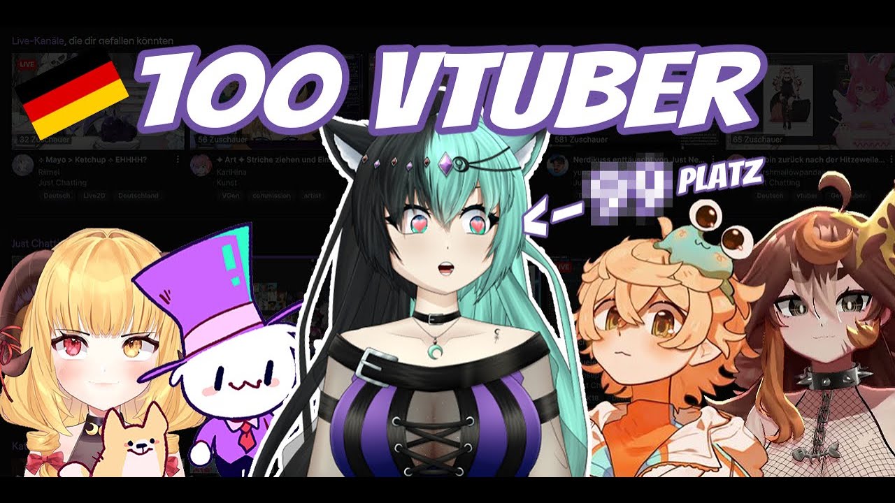 Top 100 Vtuber in Deutschland | Tshii Reaction