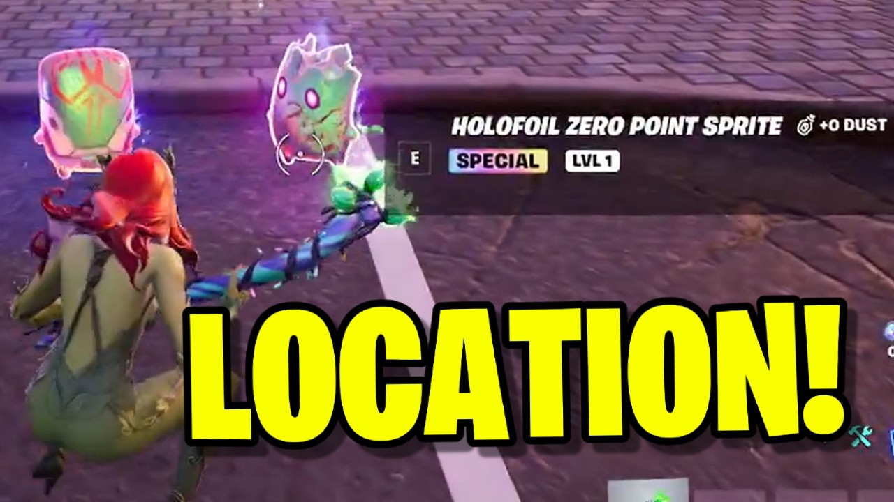 HOW TO GET HOLOFOIL ZERO POINT SPRITE IN FORTNITE! (LOCATION)