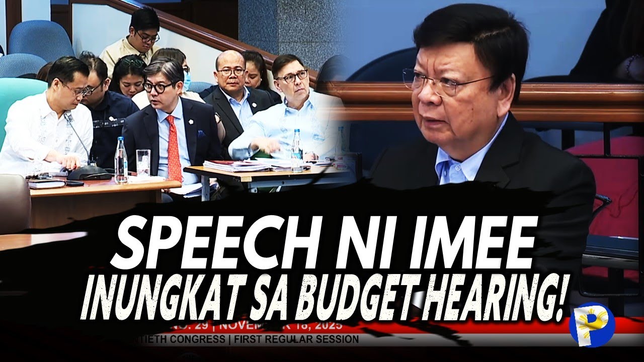Inungkat ni Marcoleta ang speech ni Imee tungkol kay Pang. Marcos sa budget hearing sa senado