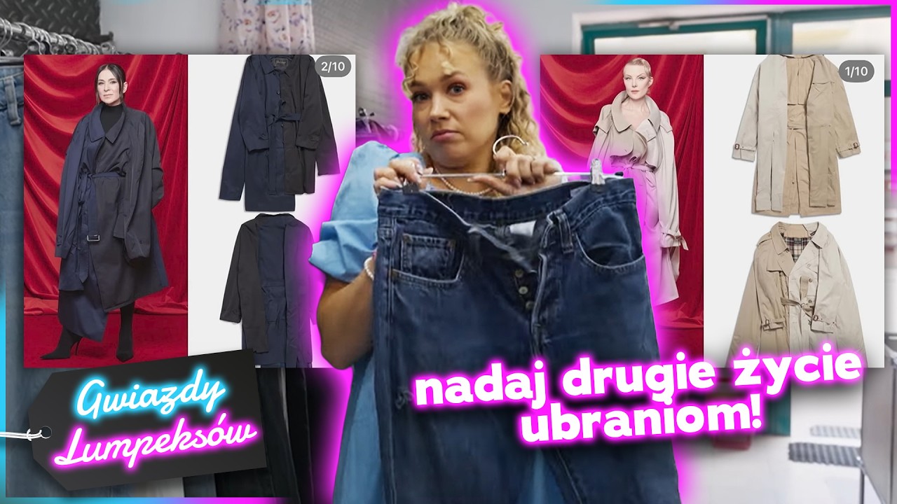 UPCYCLING‼️CO ZROBIĆ Z DZIURAWYMI JEANSAMI? ♻️👖✨ | Gwiazdy lumpeksów