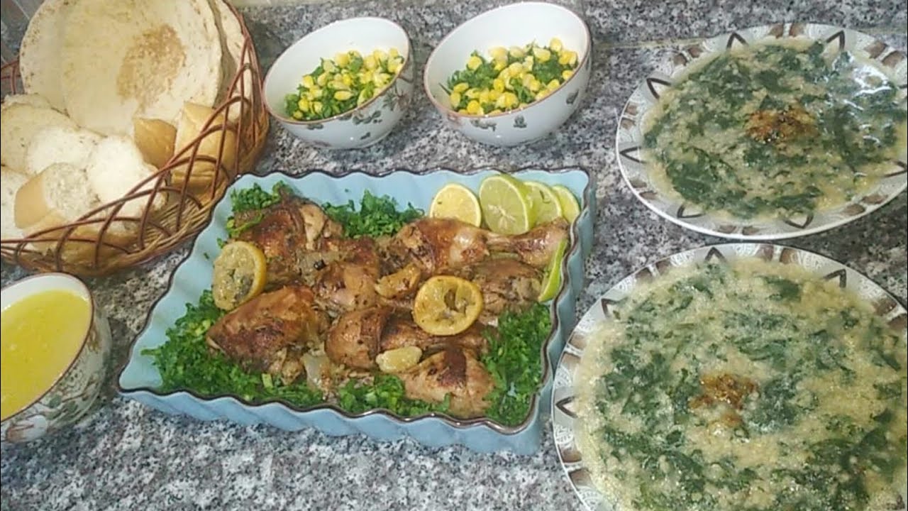 دجاج بأكياس الشواء مع خبيزه بالمفتله طبقين شهيين 👍💯😋