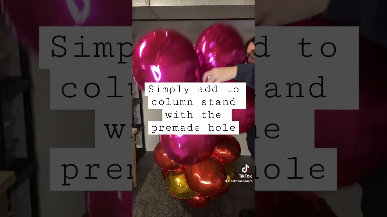Magic arch balloon column latex and helium free #balloonartist #balloonbusiness #balloondecor