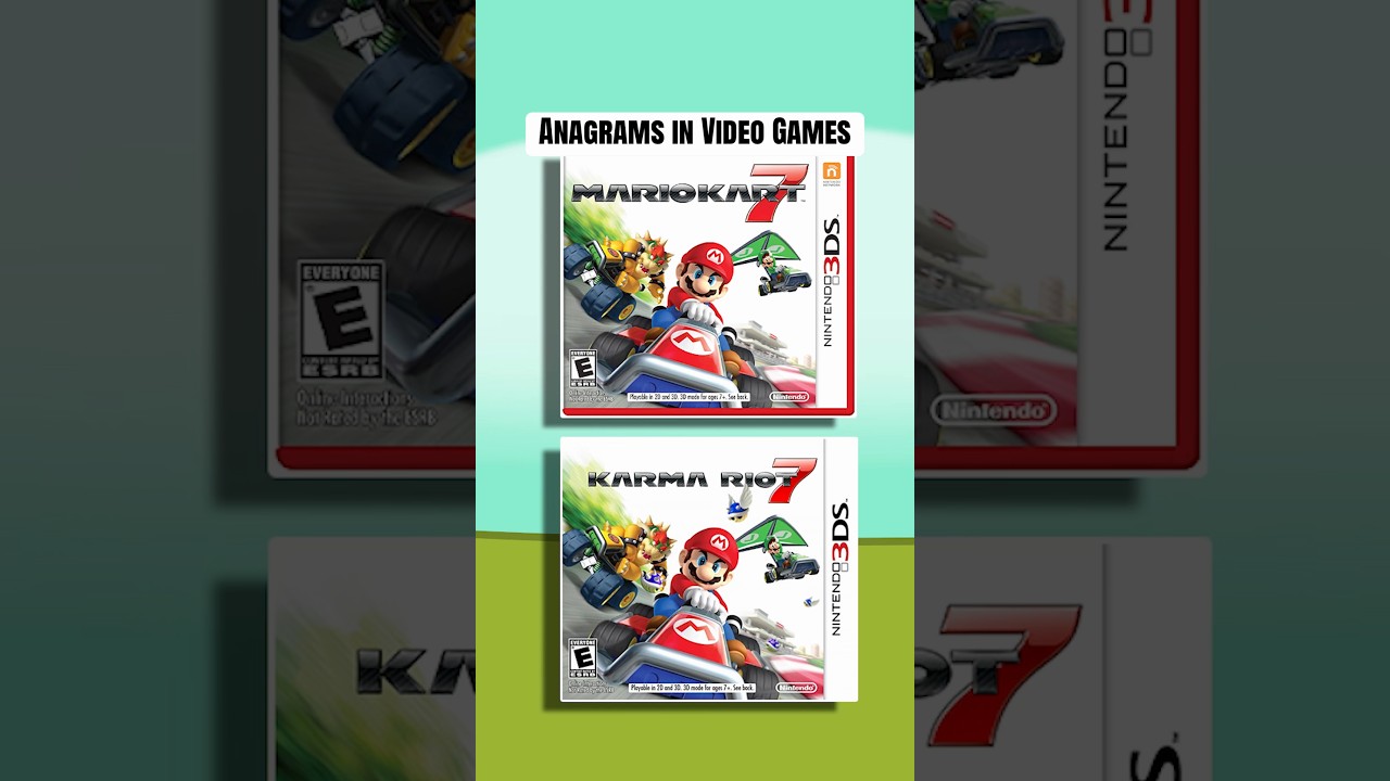 Anagrams in Video Games! #nintendo