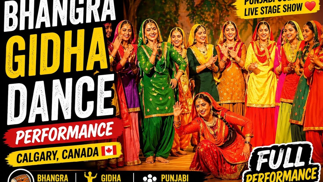 Bhangra Gidha Dance Performance| Calgary India Fest 2025 | Amazing Performance 