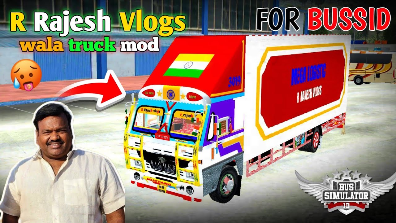 🤩 R Rajesh Vlogs Eicher Truck Mod for BUSSID | High Graphics Mod! 