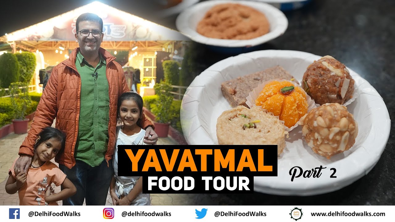 YAVATMAL Street FOOD Tour, Part 2 I  Spiciest Local Chicken Curry + Gulacha Chaha +  Chicken Biryani