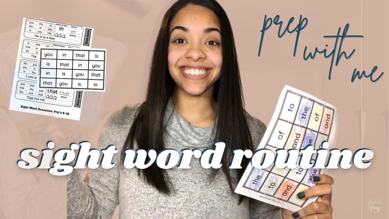 Homeschool Routine for Sight Words | Prep with Me