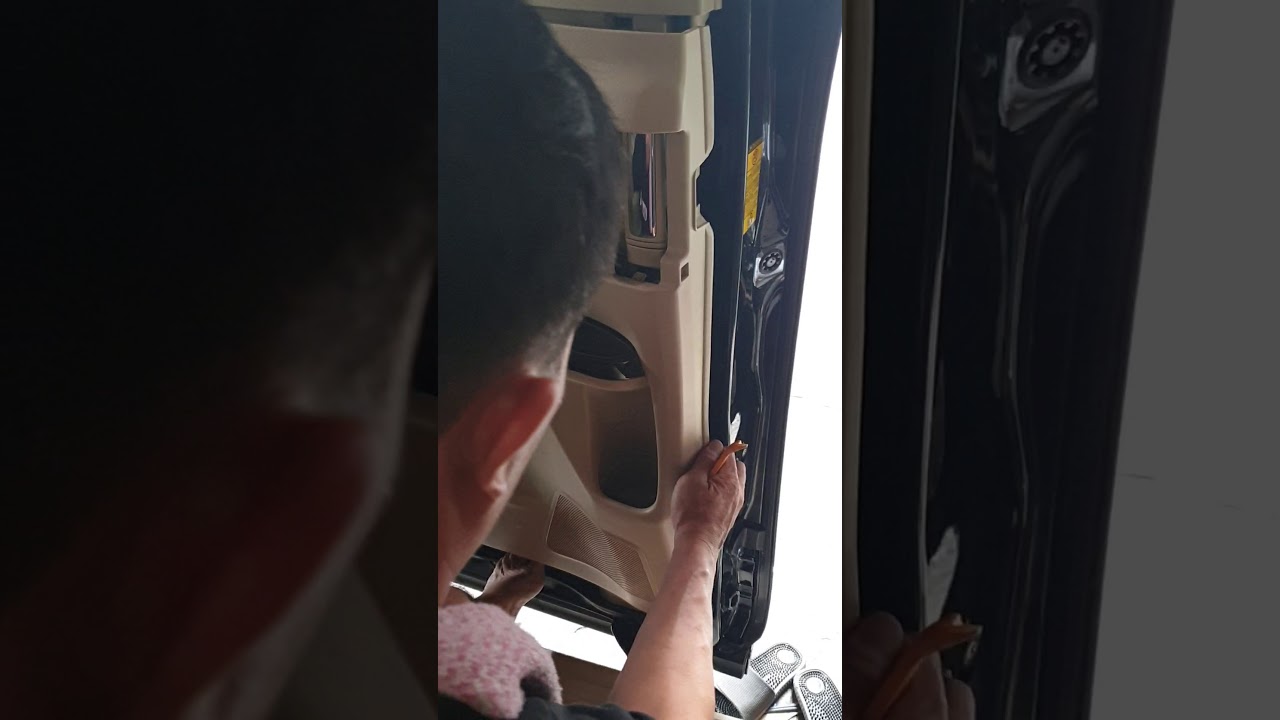 Toyota Alphard 2012 rear sliding door panel removal