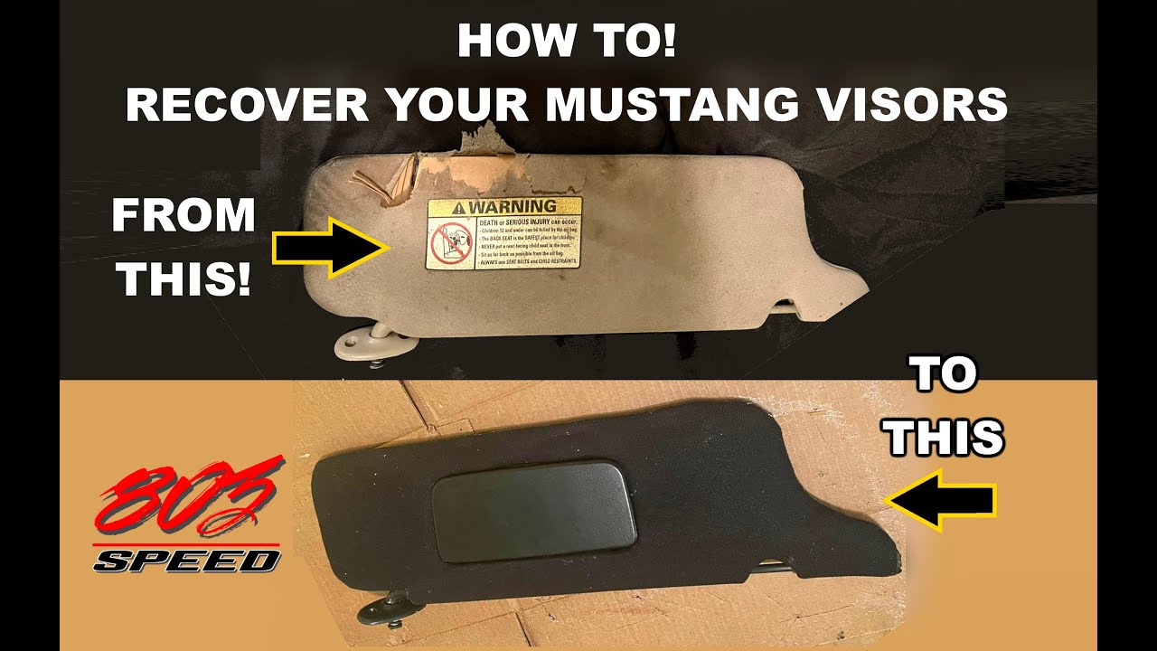 How To: Recovering Mustang Sun Visors