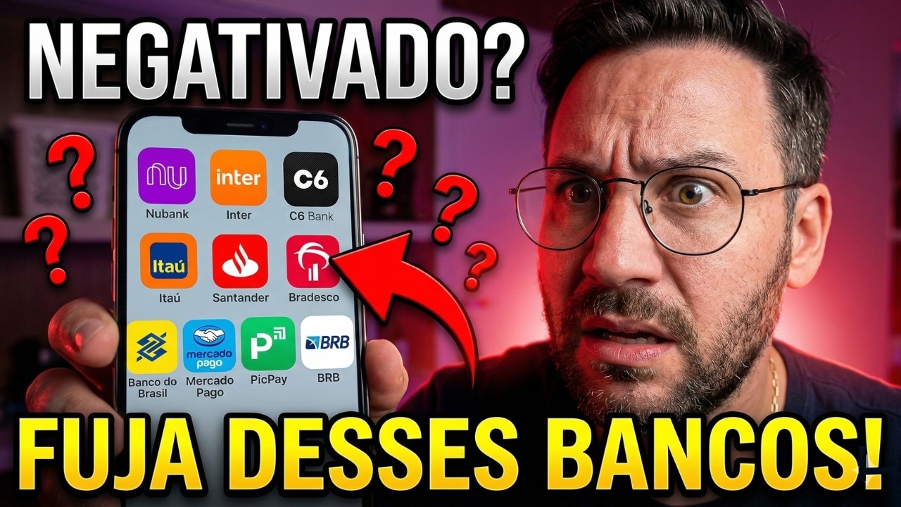 TOP 10 BANCOS QUE NÃO LIBERAM CRÉDITO PARA NEGATIVADOS EM 2026! 🚫 (NÃO PERCA TEMPO)