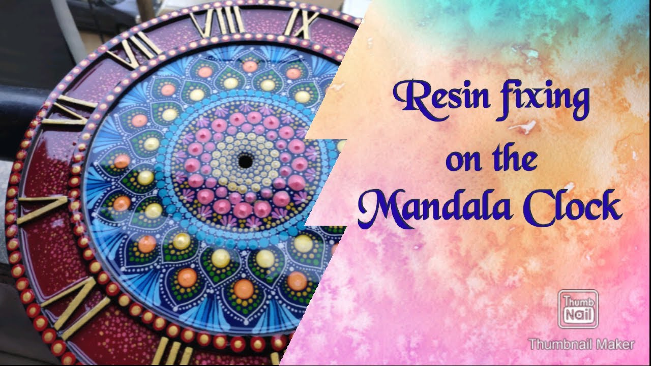 Easy DIY how to Resin Mandala Clock| Resin Tips and Tricks | Falguni Shah | Fuji Art Gallery