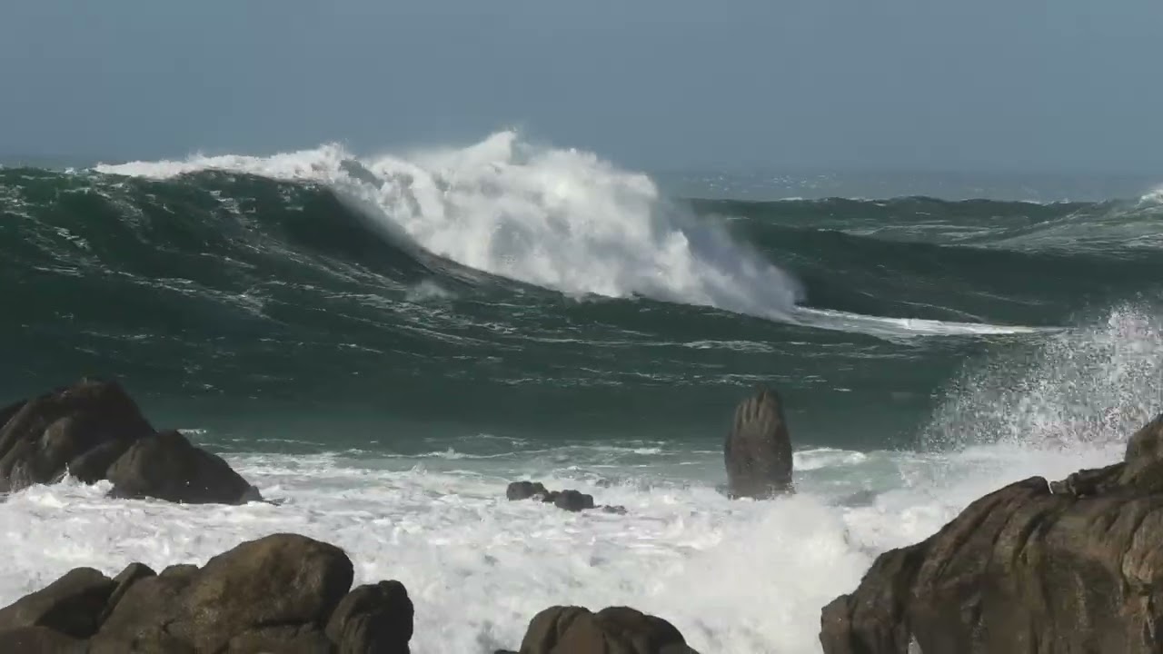 tempète à Penmarc'h le 18 02 2022