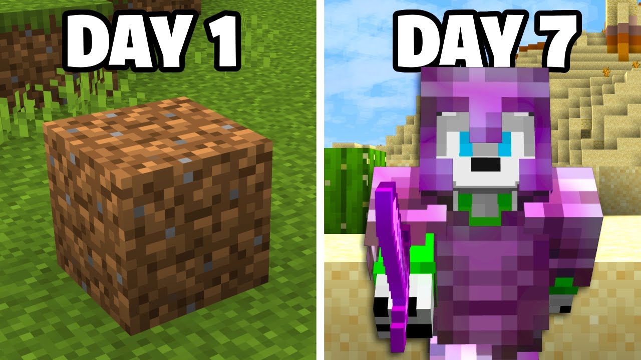 Trading a Dirt Block to God Armor In 7 Days