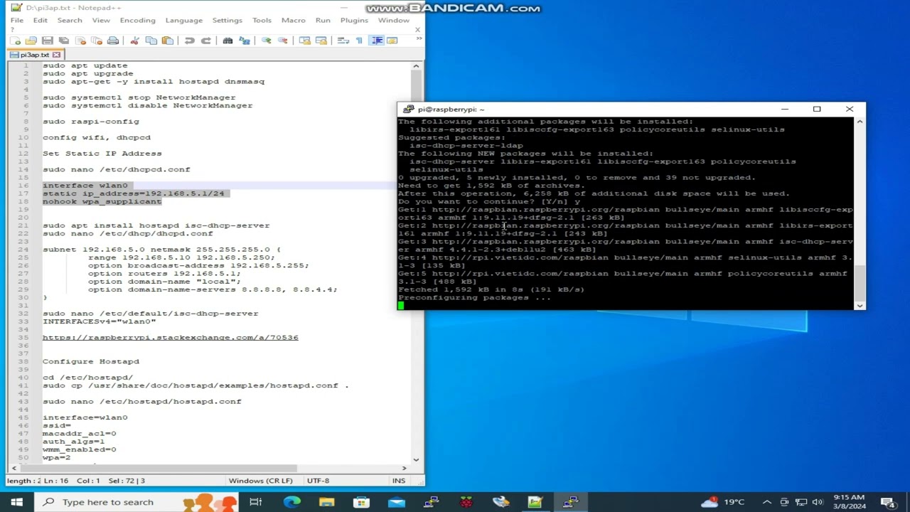 Make Raspberry Pi 3 as Wifi Acess Point
