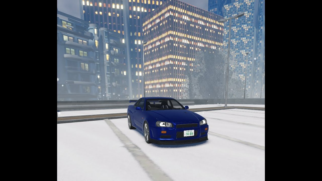 ROBLOX 午夜追擊者 實測「GTR--R34」極速 #roblox #gtr34 