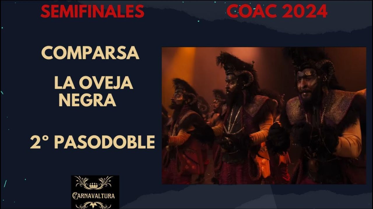 2º PASODOBLE - HOY ME LLEVARE  - (VIOLENCIA VICARIA) COMPARSA LA OVEJA NEGRA (CON LETRA) COAC 2024