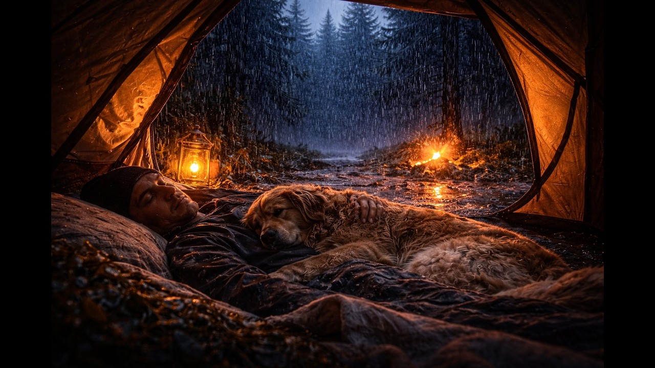 Heavy Rain on Tent While Camping | 10 Hours Rain for Sleep