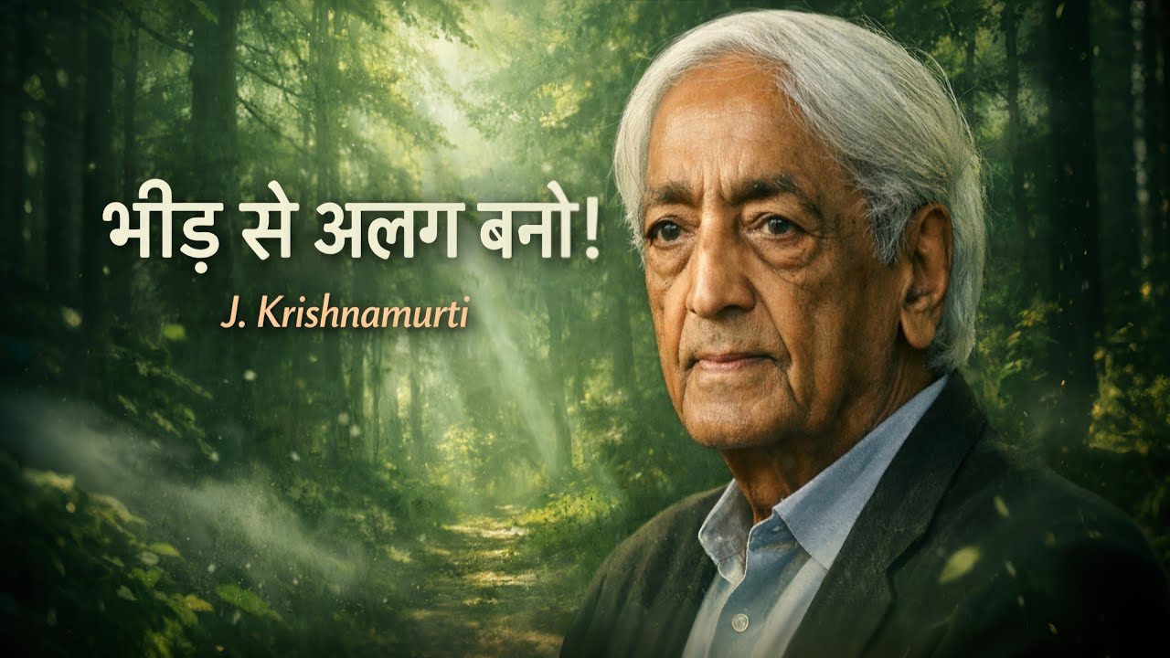 Stop Following the Crowd | Jiddu Krishnamurti’s Powerful Life Lesson
