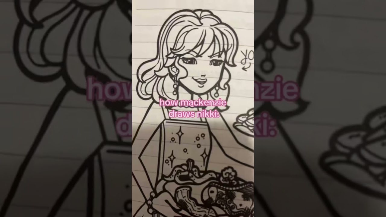 i love how mackenzie draws nikki omggg #dorkdiaries #viralvideo #nostalgia