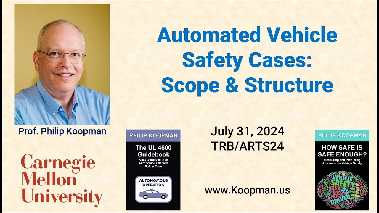 L146 Automated Vehicle Safety Cases: Scope & Structure