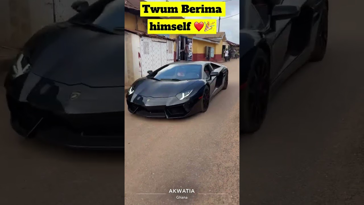 Twum Berima&rsquo;s new Lamborghini 💰😂🔥🇬🇭 #hypecoast #ghana #africa # #lamborghini #cars #explorecars