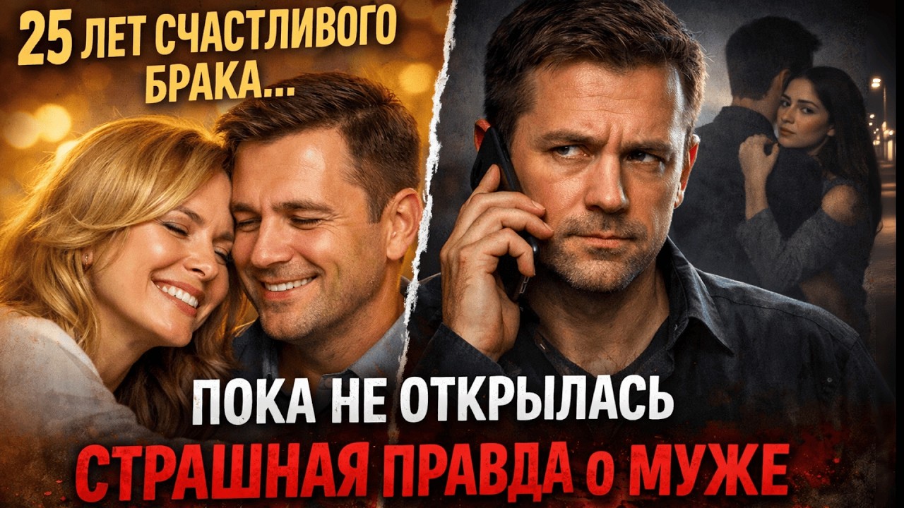 🌙История на ночь для взрослых I 25 лет счастливого брака… Пока не открылась страшная правда о муже