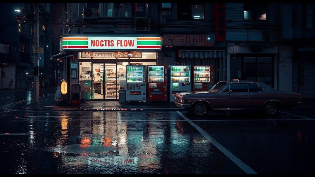 Berlin After Midnight 🌙 Lofi Sleep Mix with Rain Ambience For Relaxing,.
