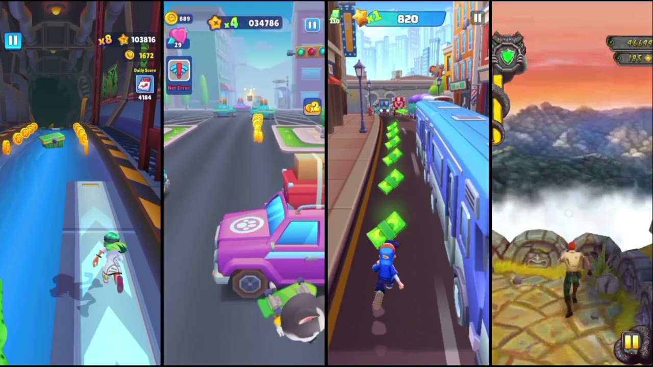 Street rush 🆚 running pet 🆚 super runner 🆚 Temple run gameplay 