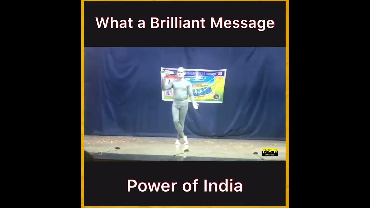 What a Brilliant message, Unity... that is India.