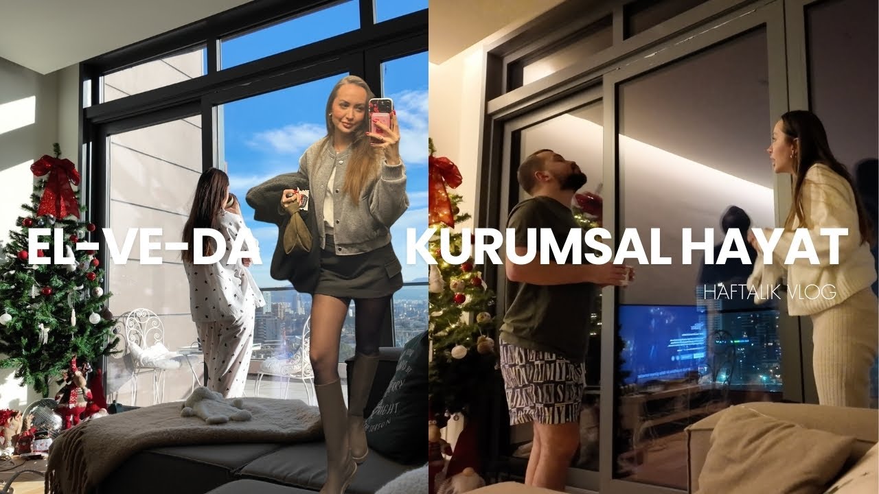ELVEDA BEYAZ YAKA VLOG | kurumsalı bırakmak, eve yeni aldıklarım, nişanlımın menüsü, çorap kavgası