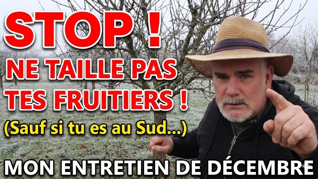 STOP ! Ne taille PAS tes Fruitiers si tu es au Nord ! (Mon entretien de D&eacute;cembre)
