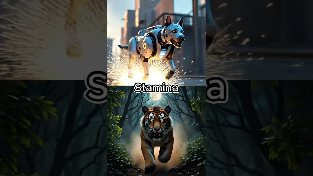 This Robot Dog Defeated a Real Tiger &ndash; SHOCKING! #RobotDog #TigerVsRobot #aivsnature
