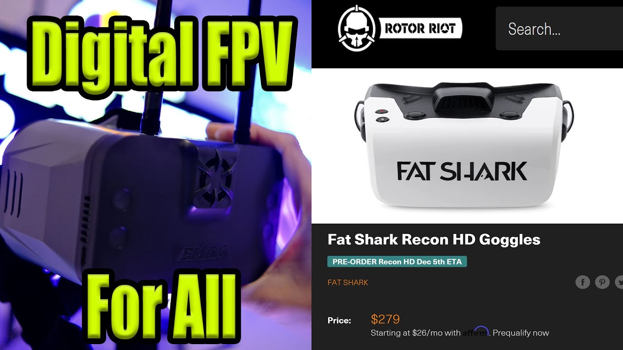 Fatshark Recon HD For Avatar HD & Emax Transporter HDZero - Digital FPV Revolution Has Begun
