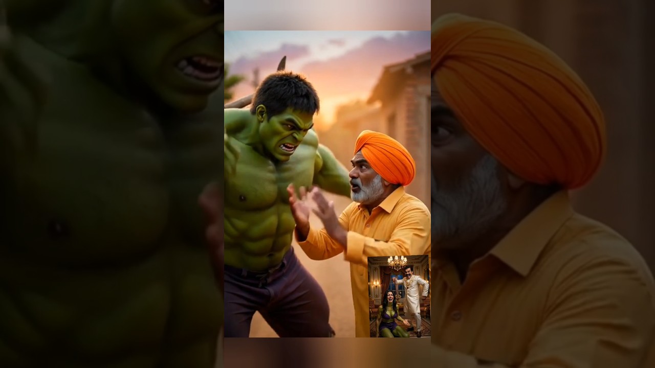 Poor Hulk&rsquo;s Wife Kidnapped by Landlord 😱 Hulk vs 50 Goons | Emotional Hulk Story #ai #hulk #story