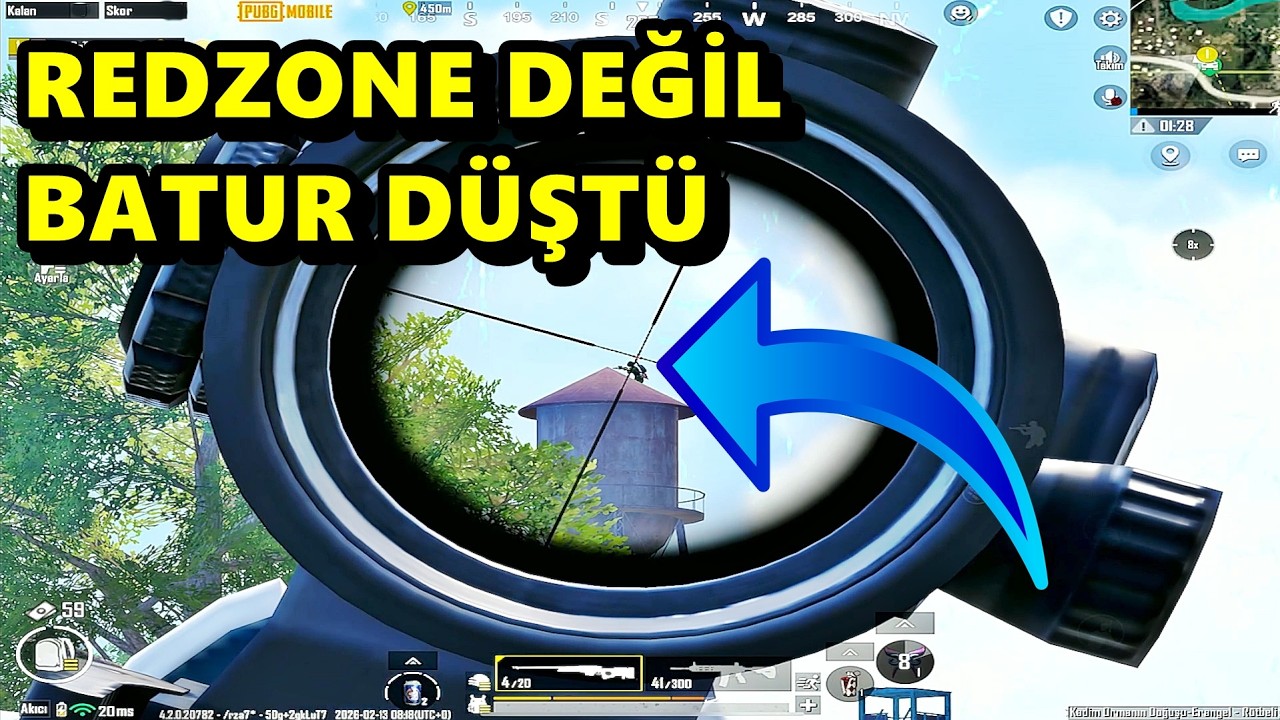 REDZON BEKLERKEN KAFASINA BATUR DÜŞEN ADAMIN DRAMI ! BATUR GAME SOLO SQUAD PUBG MOBİLE
