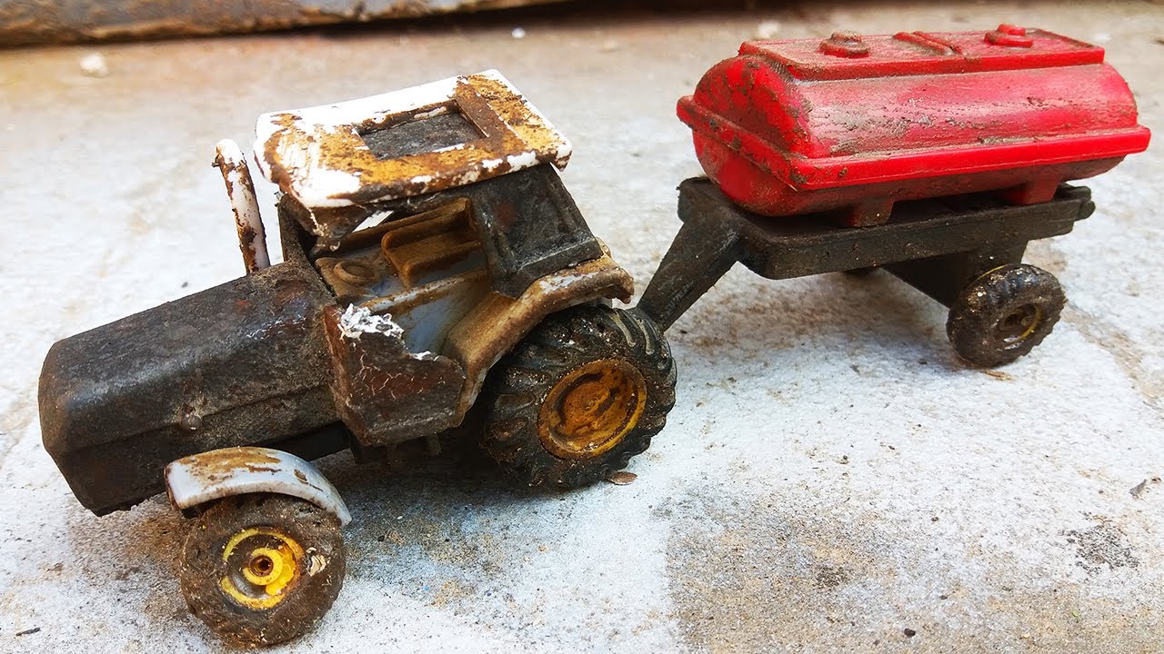 Restoration Old Tractor Trolley , Vintage Farm Tractor Restoration